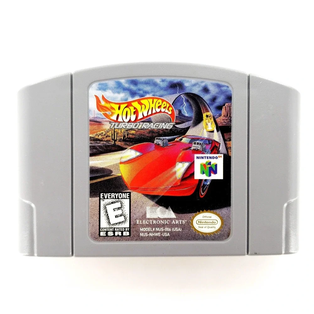 Hot Wheels: Turbo Racing (Nintendo 64, 1999) Authentic Cartridge Only Tested